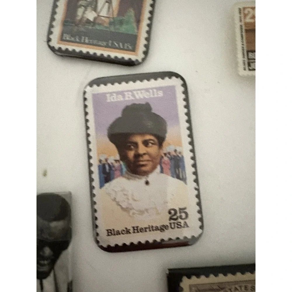 Huge Lot Of Vintage African American History Refrigerator Magnets See Photos